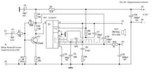 К174ун7 схема усилителя