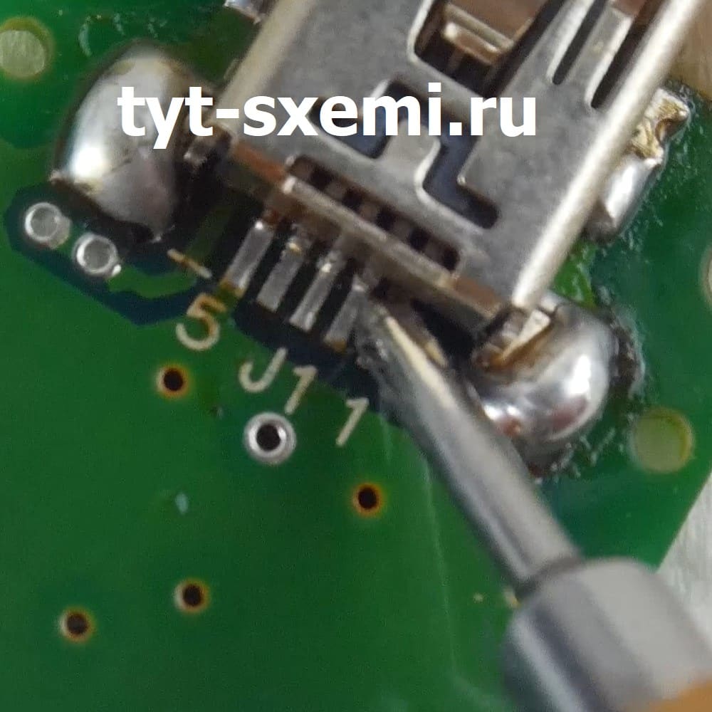 Как припаять mini USB фото 8